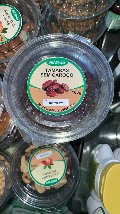 Tâmaras Seca Sem Caroço - 100g