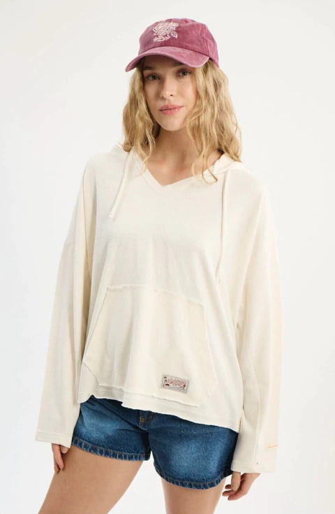 BUZO LIGHTNINGBOLT HOODIE REAL Crudo - comprar online