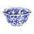 Cuenco Octagono Azul y Blanco