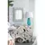 Espejo blanco con ramas - comprar online