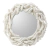 Espejo redondo blanco de ramas - comprar online