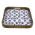 Bandeja Cuadrada Esmaltada - Diseños Azul y Blanco (40x40cm) - comprar online