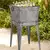 Cubo chapa galvanizada con patas - comprar online