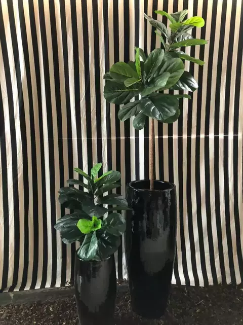 Maceta Timbal S - Negro