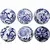 Bochas de Ceramica Azul y Blanca en internet