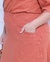 Saia Midi com Bolsos Inclinados Terracota na internet