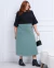 Saia Midi com Bolsos Inclinados Verde Folha - AJA 