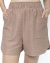 Shorts em Malha Texturizada Vida Caqui