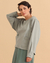 Blusão Maxi em Molecotton Verde Chá