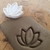Base Estampada Sem Cabo - FLOR DE LÓTUS - CERAMICANDO - Argila Estampada