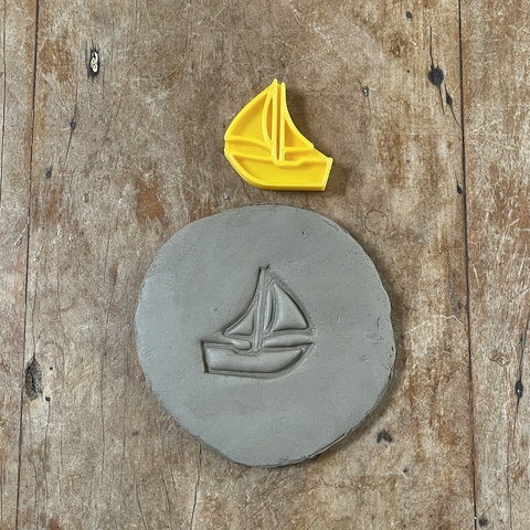 Base Estampada Recortada Barco