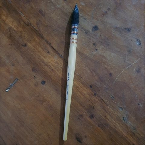 Pincel Japonês (ShoDo) NRO 6 - Pincel "amarradinho" de alta absorção de tinta