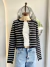 Campera tejida. Rayada en internet