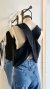 Chaleco Olimpia. Tencel. Espalda cruzada - tienda online