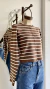 Campera tejida. Rayada en internet