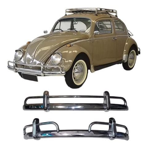 Parachoque Dianteiro + Traseiro Fusca 1960 até 1970 WOLF