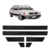 Jogo Friso Lateral Gol Voyage Parati Saveiro GLS 1987 até 1994