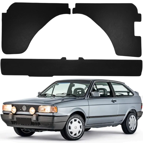 Kit Forro Porta Malas Gol Quadrado 1981 até 1996 Sem Limpador 3Pçs