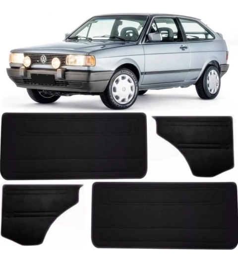 Forro Porta Dianteira + Lateral Traseira Gol 1989 até 1996 Courvin