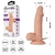 Dildo con Vibracion y Sopapa de Textura pellizcable