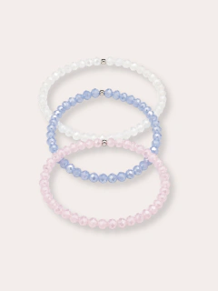 COMBO 3 PULSERAS PASTEL