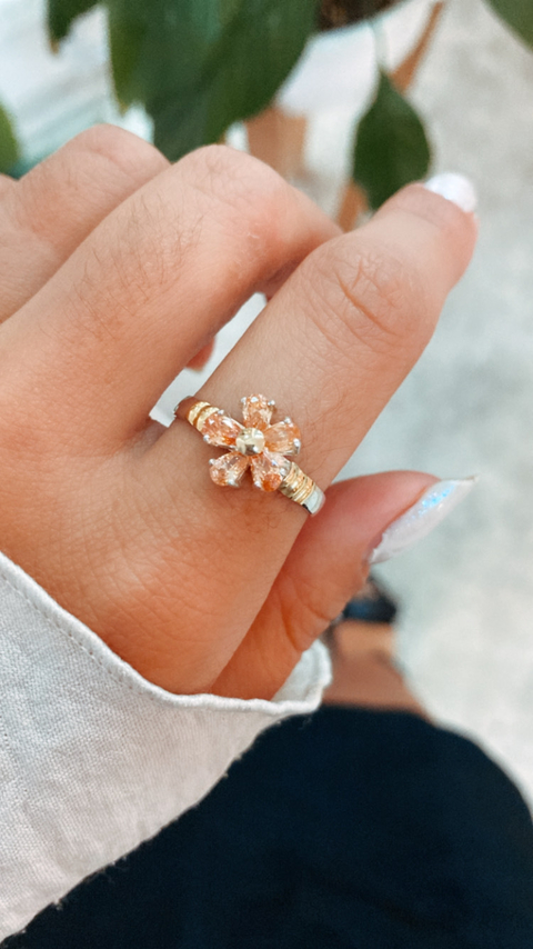 ANILLO FLOR AMBAR