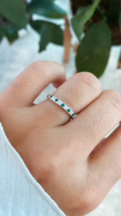 Medio sin fin verde y blanco