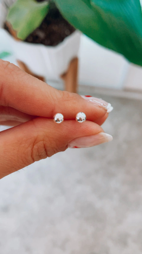 Abridores bolita plata 4mm