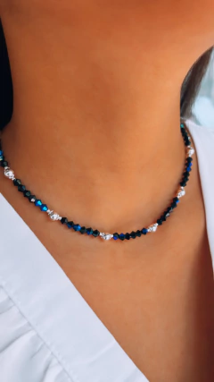 COLLAR CRISTALES TORNASOLADOS - comprar online