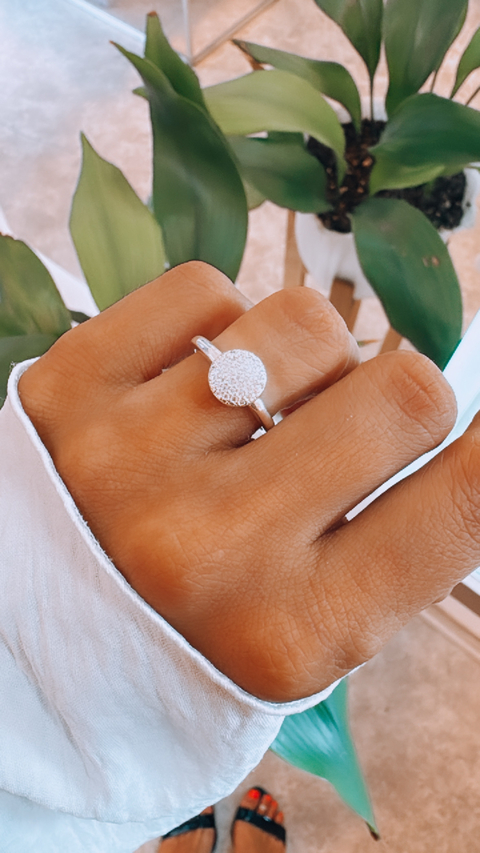 ANILLO CIRCULO PAVE