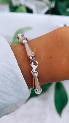 PULSERA CRISTALES AMBAR - comprar online