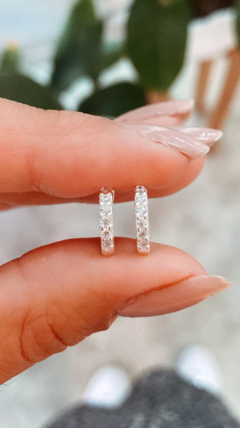 Argollas 12mm micropavé - comprar online