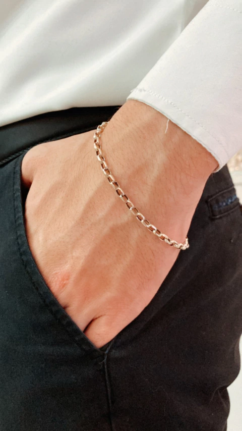 PULSERA CON ESLABONES Y CIERRE MARINERO - comprar online