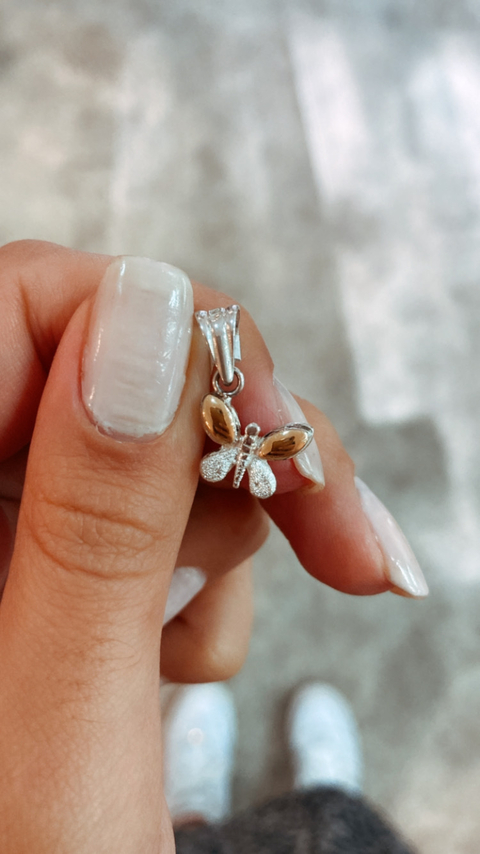 DIJE MARIPOSA PAVÉ - comprar online