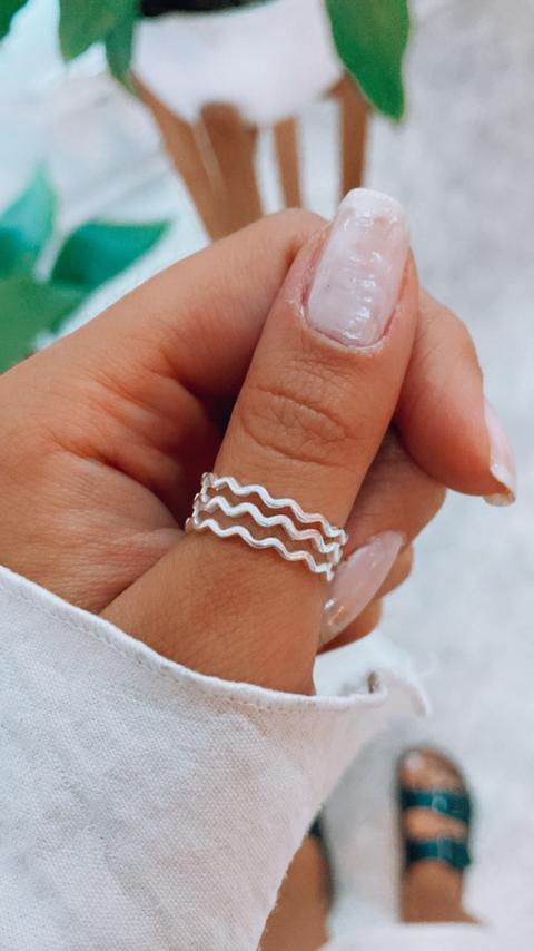 Anillo triple ondas