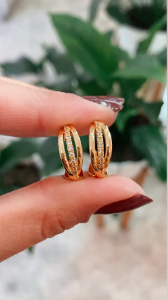 AROS PASANTES INFINITO VERTICAL CON LINEA PAVE en internet