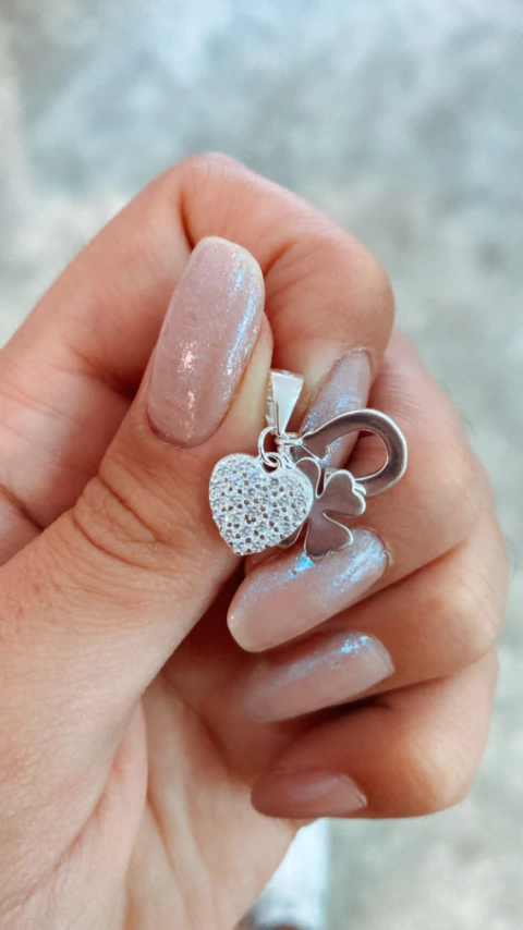 Dije corazón, trebol, herradura - comprar online