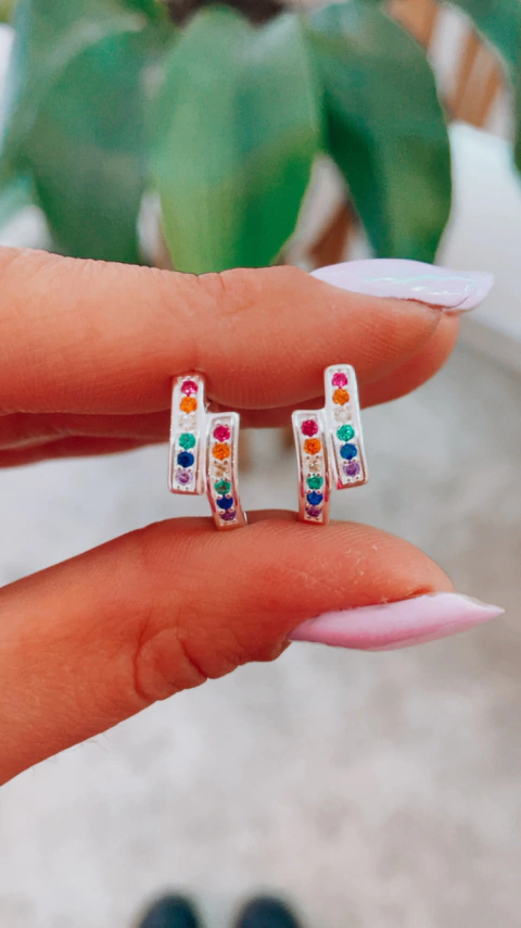 ARGOLLA DOBLE CUBICS COLORS