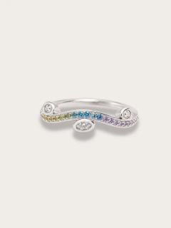 ANILLO CURVO HOJITAS