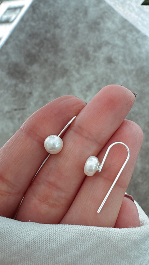 Aros trepador perla grande