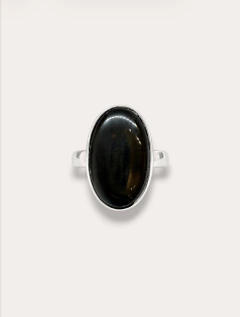 anillo oval onix