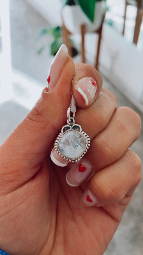 DIJE NATURAL PIEDRA LUNA