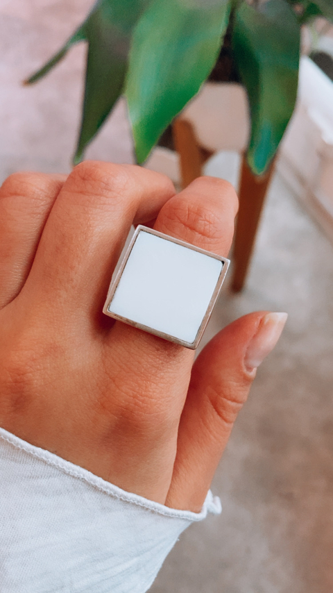 Anillo CUADRADO NACAR