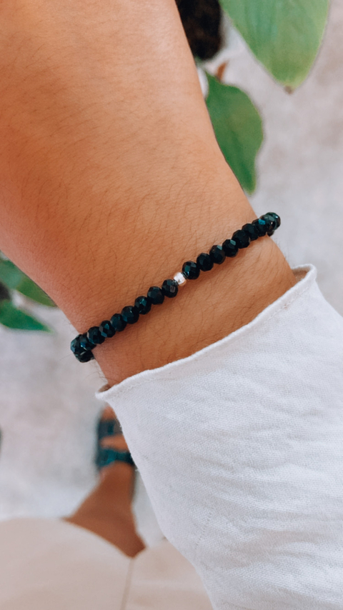 Pulsera elastizada Negra