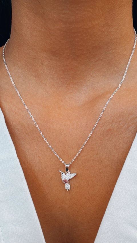 COLGANTE COLIBRÍ ROSA