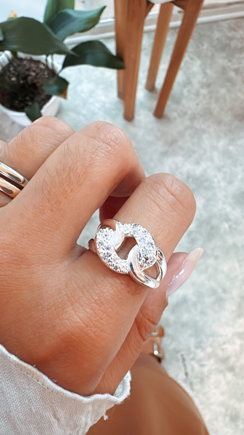 ANILLO NUDO PAVÉ - comprar online