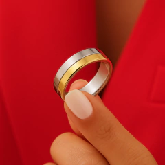 ALIANZAS DOBLE CINTA COMBINADAS - comprar online