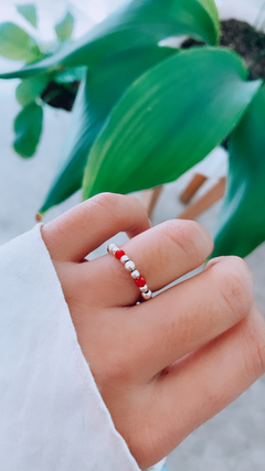 anillos elastizados rojos - comprar online