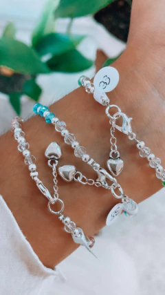 PULSERA CRISTALES SKY BLUE - comprar online