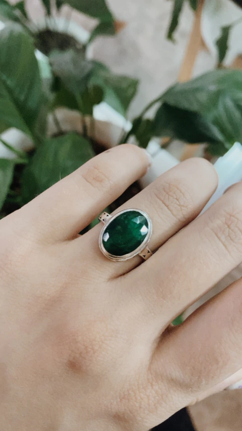 ANILLO OVAL MALAQUITA - comprar online